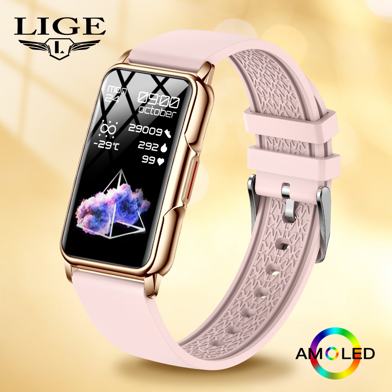 Health Wellness Bracelet - LIGE Pedometer Bluetooth Panggilan Telepon Jam