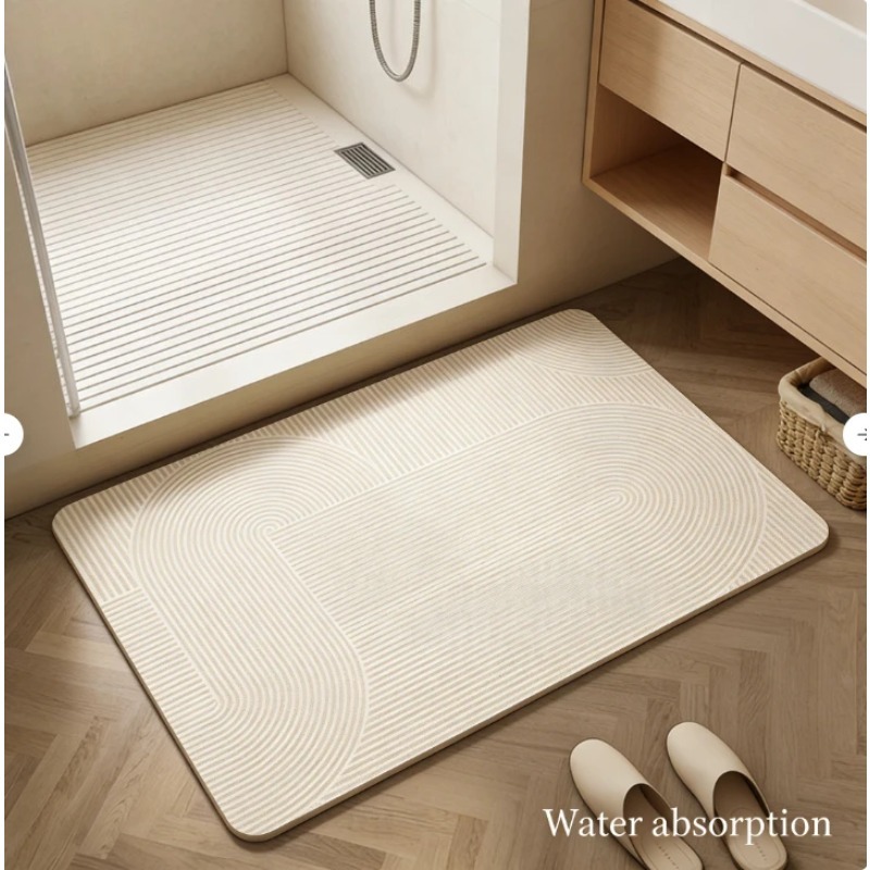 Keset Kamar Mandi Diatomite Su - Bamboo Bath Mat ulasan dan harga