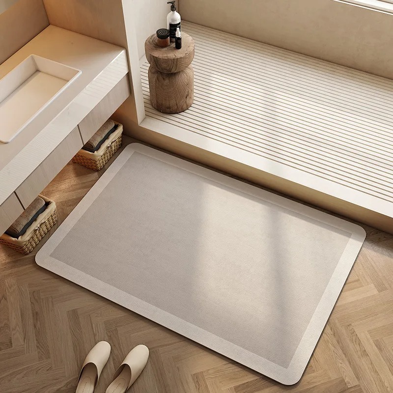 Keset Kamar Mandi Diatomite Su - Bamboo Bath Mat ulasan dan harga
