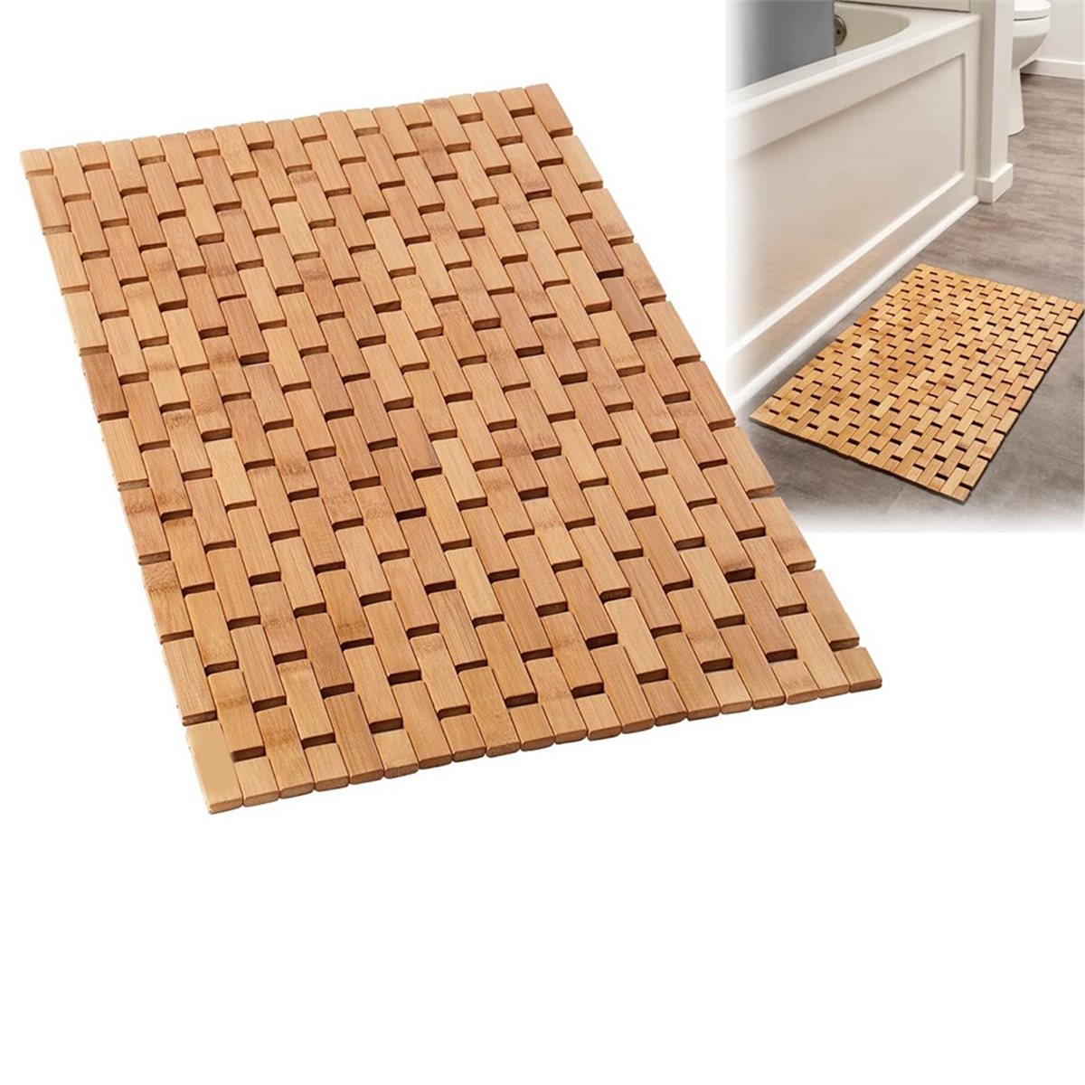 Alas Mandi Bambu COFA - Alas M - Bamboo Bath Mat ulasan dan harga