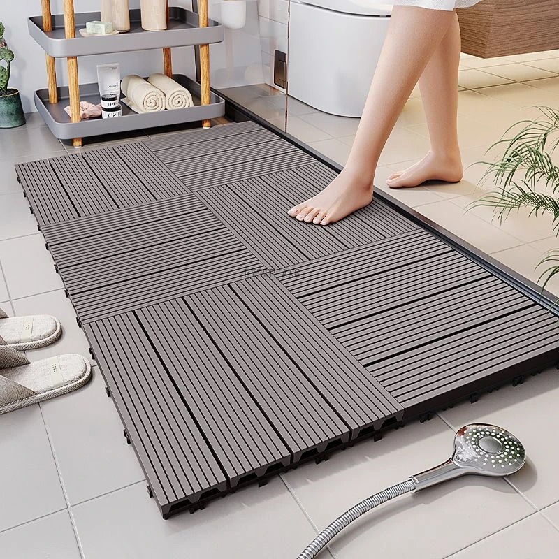 Alas Lantai Anti Lecet untuk L - Bamboo Bath Mat ulasan dan harga