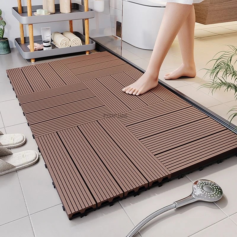 Alas Lantai Anti Lecet untuk L - Bamboo Bath Mat ulasan dan harga