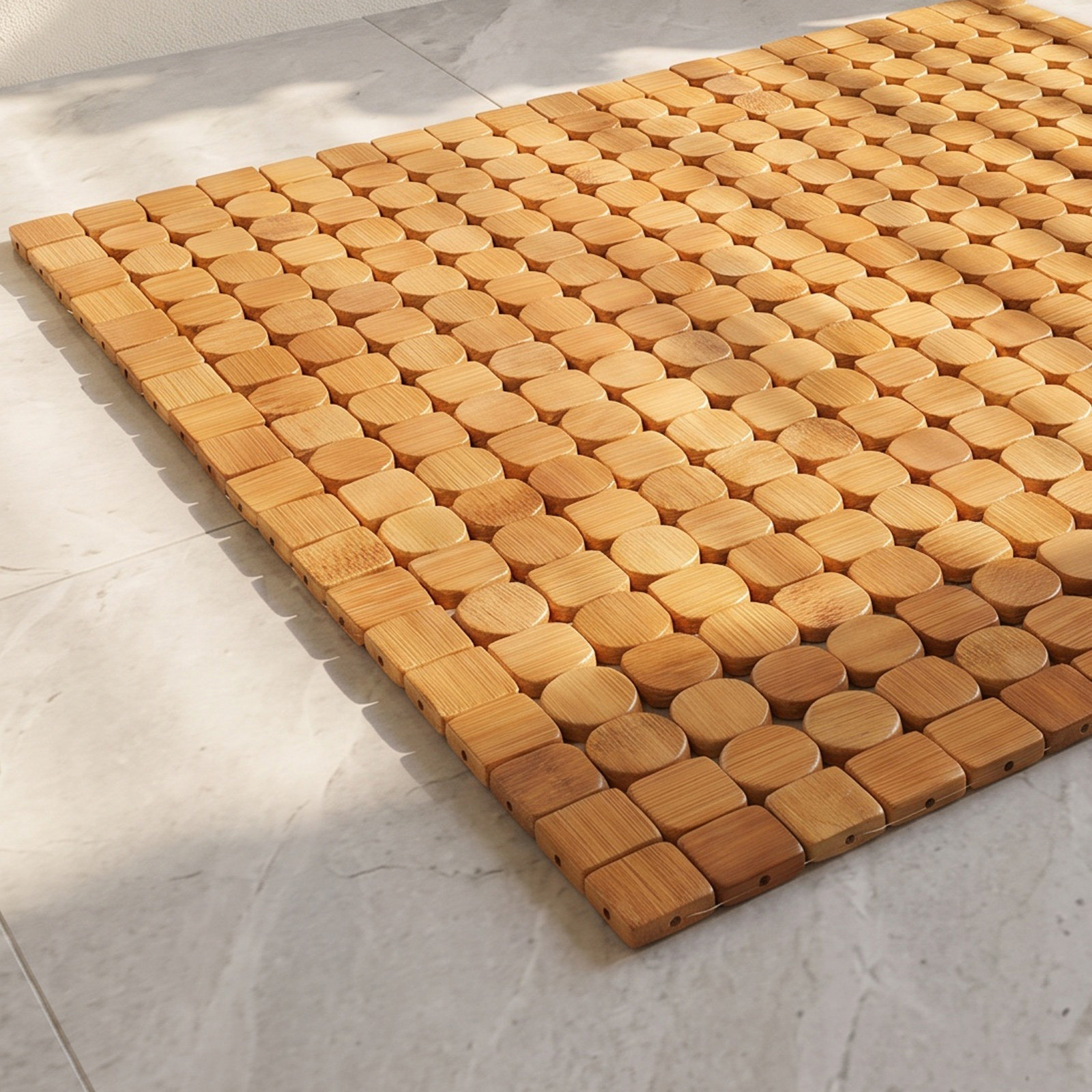 Keset Kamar Mandi Bambu Lipat, - Bamboo Bath Mat ulasan dan harga