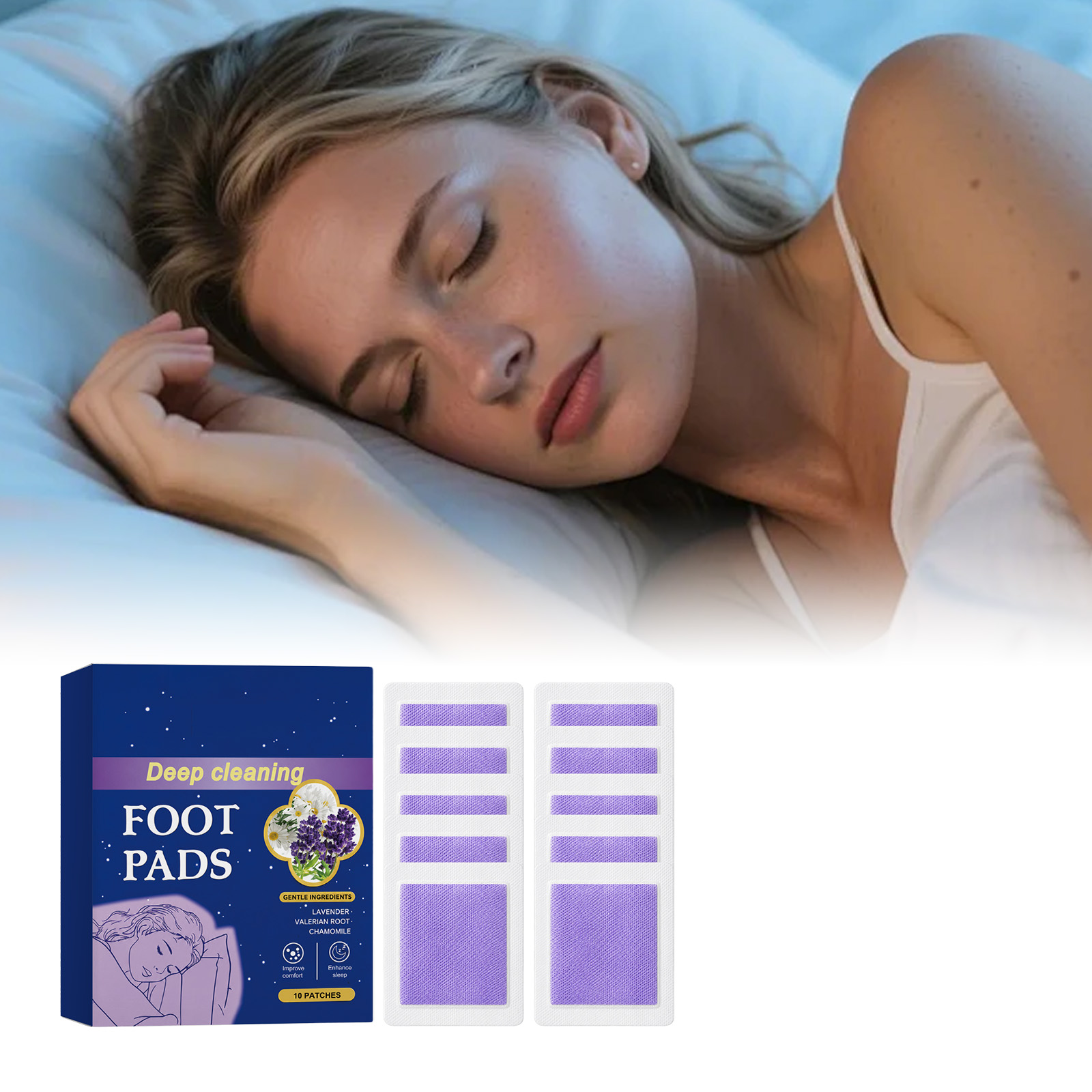 Plester Kaki Deep Sleep Mening - Detox Foot Patch ulasan dan harga