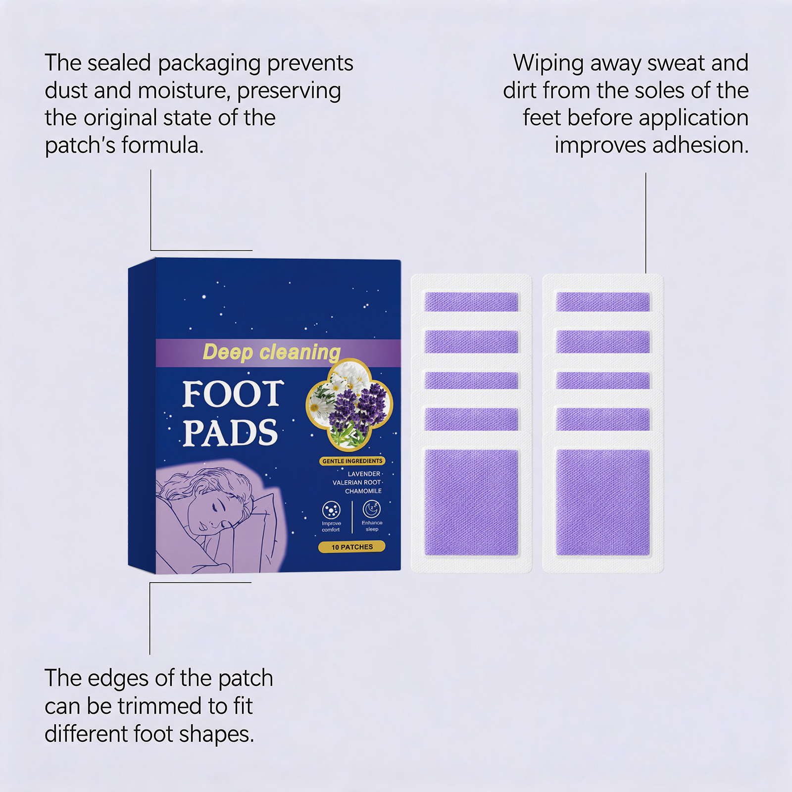Plester Kaki Deep Sleep Mening - Detox Foot Patch ulasan dan harga