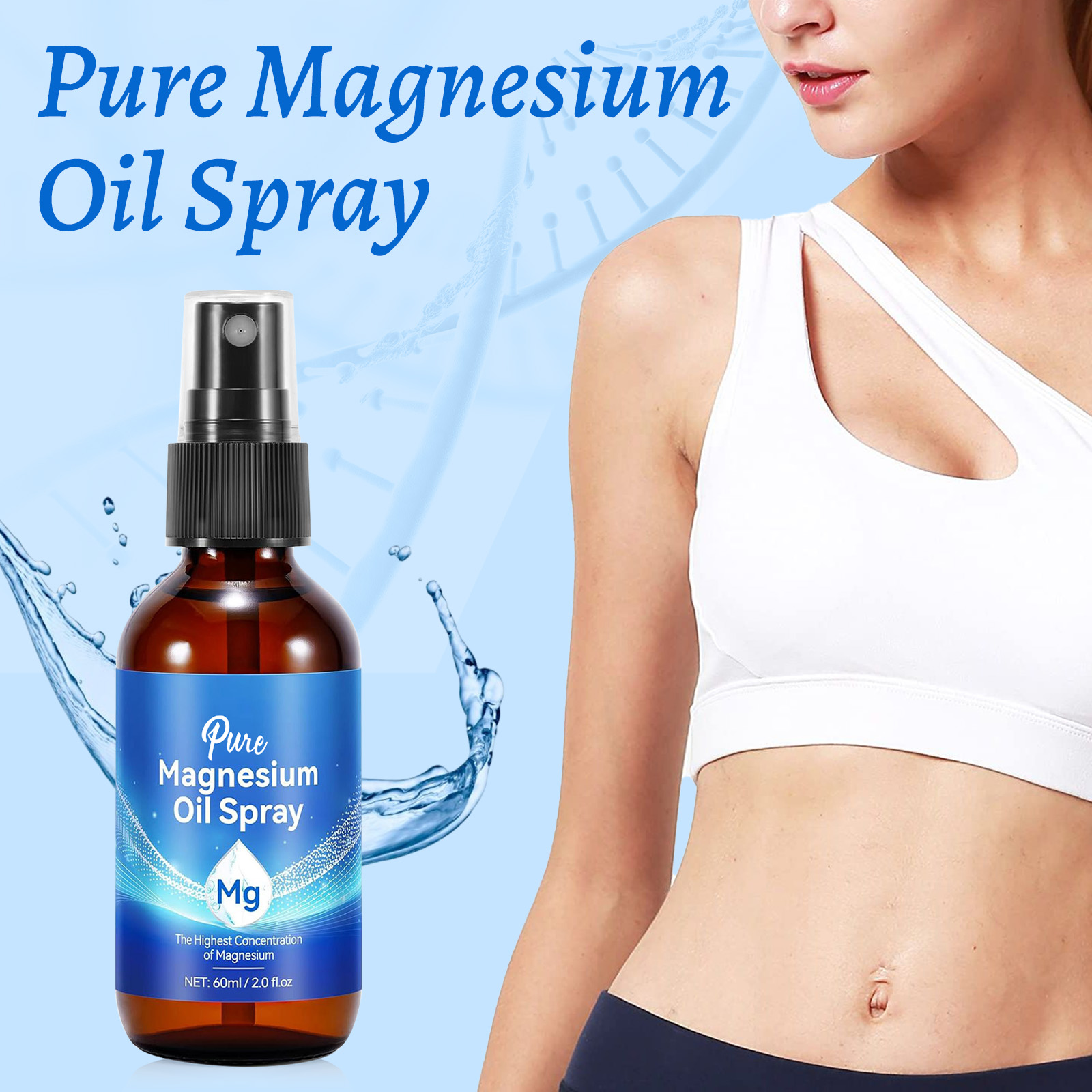 Minyak Magnesium Alami 60ml -  - Bath Salts Magnesium ulasan dan harga